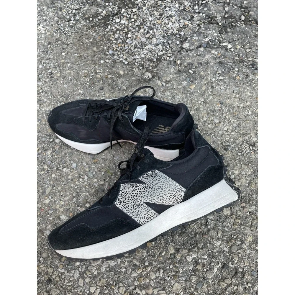 New Balance Women's 327 'Black Leopard' Casual Athletic Shoes Sz  10.5 - Picture 6 of 16